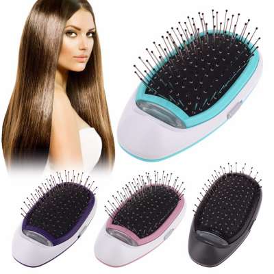 Ionic Electric Hairbrush, Portable Electric Negative Ions Hair Comb Brush Hair Modeling Styling Hair Care Comb Scalp Massage